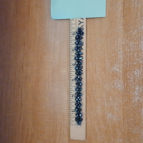 NWOT HANDMADE Black Beaded Bracelet - Picture 6 of 7